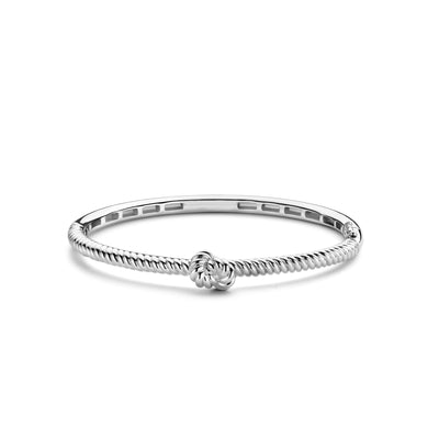 Braided Knot Bangle Bracelet by Ti Sento - Available at SHOPKURY.COM. Free Shipping on orders over $200. Trusted jewelers since 1965, from San Juan, Puerto Rico.