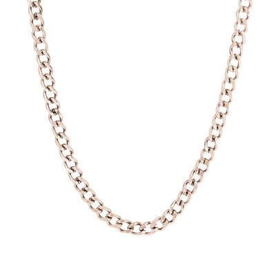 Rose IP Steel Curb Chain by Italgem - Available at SHOPKURY.COM. Free Shipping on orders over $200. Trusted jewelers since 1965, from San Juan, Puerto Rico.
