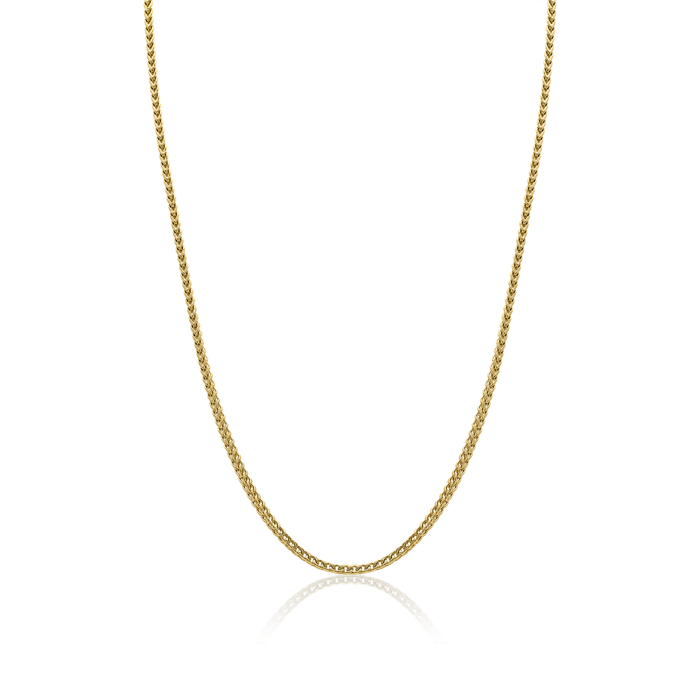 3.5mm yellow IP Steel Round Franco Chain by Italgem - Available at SHOPKURY.COM. Free Shipping on orders over $200. Trusted jewelers since 1965, from San Juan, Puerto Rico.