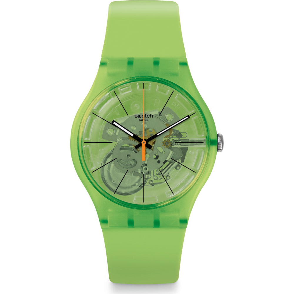 Kiwi vibes by Swatch - Available at SHOPKURY.COM. Free Shipping on orders over $200. Trusted jewelers since 1965, from San Juan, Puerto Rico.