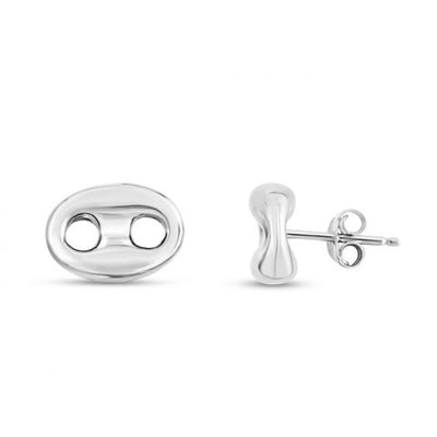 Puffed Mariner Silver Stud Earrings 22MM by Kury - Available at SHOPKURY.COM. Free Shipping on orders over $200. Trusted jewelers since 1965, from San Juan, Puerto Rico.