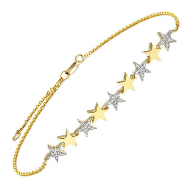 Multi Star Diamond Bar Bracelet by Kury - Available at SHOPKURY.COM. Free Shipping on orders over $200. Trusted jewelers since 1965, from San Juan, Puerto Rico.