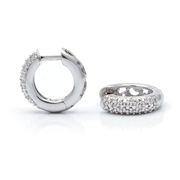Kury Diamond Huggie Earrings 3x12MM by Kury - Available at SHOPKURY.COM. Free Shipping on orders over $200. Trusted jewelers since 1965, from San Juan, Puerto Rico.