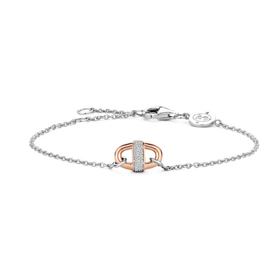 Rose Link Bracelet by Ti Sento - Available at SHOPKURY.COM. Free Shipping on orders over $200. Trusted jewelers since 1965, from San Juan, Puerto Rico.