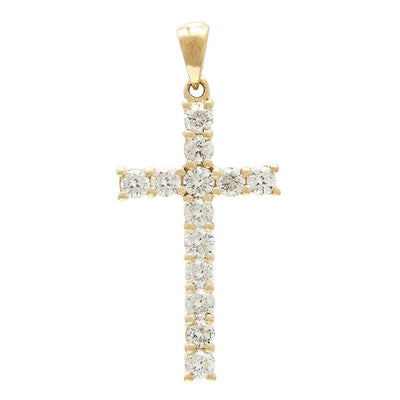Cross Pendant with .75ct Diamonds by Kury - Available at SHOPKURY.COM. Free Shipping on orders over $200. Trusted jewelers since 1965, from San Juan, Puerto Rico.