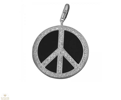 Black Sparkling Peace Charm by Thomas Sabo - Available at SHOPKURY.COM. Free Shipping on orders over $200. Trusted jewelers since 1965, from San Juan, Puerto Rico.