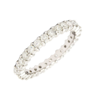 1ct Round Cut Diamond Eternity Ring by Kury Bridal - Available at SHOPKURY.COM. Free Shipping on orders over $200. Trusted jewelers since 1965, from San Juan, Puerto Rico.