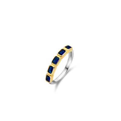 Blue Gem Stackable Ring by Ti Sento - Available at SHOPKURY.COM. Free Shipping on orders over $200. Trusted jewelers since 1965, from San Juan, Puerto Rico.