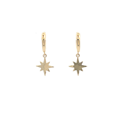Huggie Star Dangle Earrings - SHOPKURY.COM