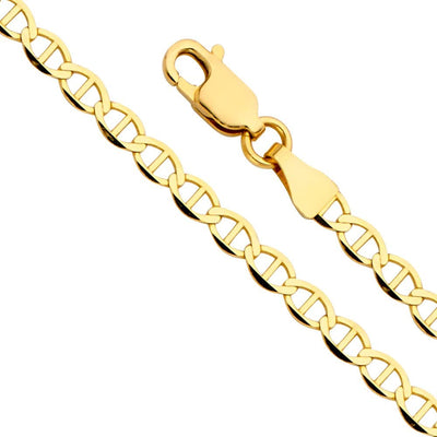 Flat Mariner 4MM Chain by Kury - Available at SHOPKURY.COM. Free Shipping on orders over $200. Trusted jewelers since 1965, from San Juan, Puerto Rico.