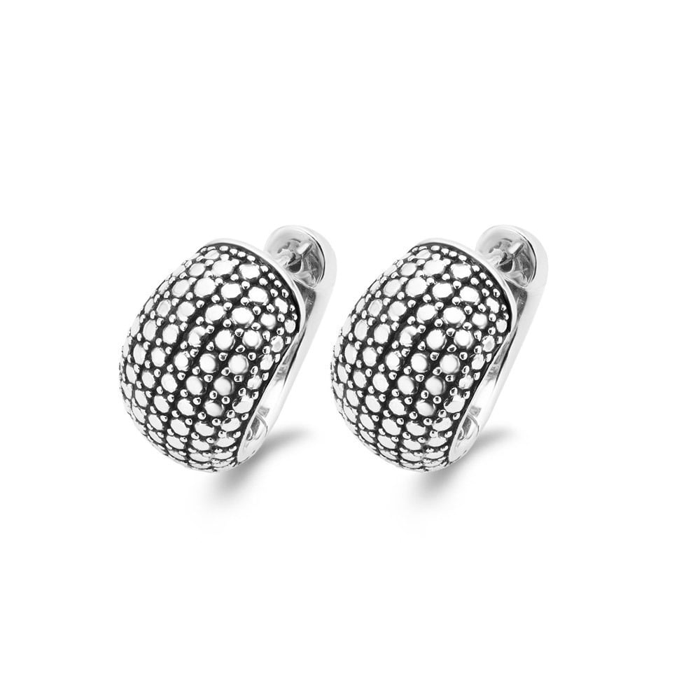 Silver Dipped Huggie Earrings by Ti Sento - Available at SHOPKURY.COM. Free Shipping on orders over $200. Trusted jewelers since 1965, from San Juan, Puerto Rico.