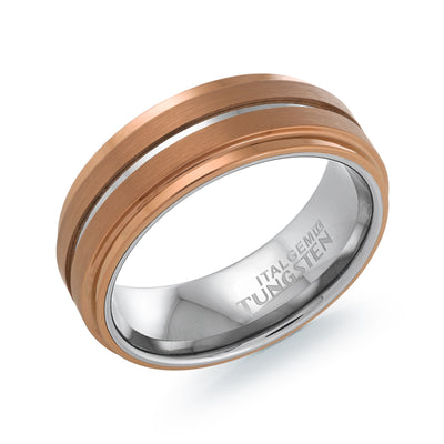 Ari Tungsten/Ceramic 8mm Ring by Italgem - Available at SHOPKURY.COM. Free Shipping on orders over $200. Trusted jewelers since 1965, from San Juan, Puerto Rico.