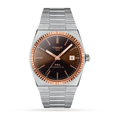 PRX Powermatic 40MM 18K Rose Gold Bezel by Tissot - Available at SHOPKURY.COM. Free Shipping on orders over $200. Trusted jewelers since 1965, from San Juan, Puerto Rico.