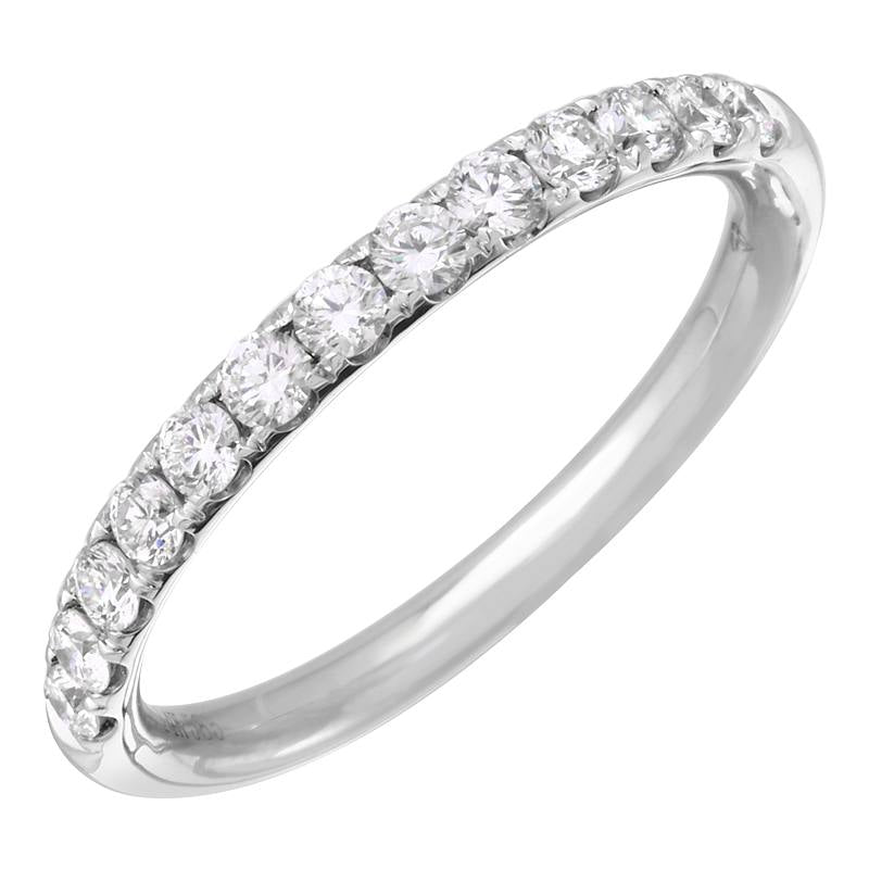 .43ct Half Diamond Wedding Band by Kury Bridal - Available at SHOPKURY.COM. Free Shipping on orders over $200. Trusted jewelers since 1965, from San Juan, Puerto Rico.