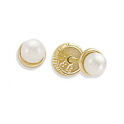 Pearl 4MM Earrings by Kury - Available at SHOPKURY.COM. Free Shipping on orders over $200. Trusted jewelers since 1965, from San Juan, Puerto Rico.