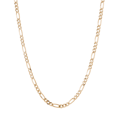 Figaro Solid 3.5mm Link Chain by Kury - Available at SHOPKURY.COM. Free Shipping on orders over $200. Trusted jewelers since 1965, from San Juan, Puerto Rico.