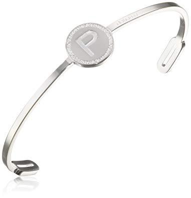 Silver P Initial Bangle by REBECCA - Available at SHOPKURY.COM. Free Shipping on orders over $200. Trusted jewelers since 1965, from San Juan, Puerto Rico.
