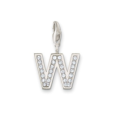 Sparkling W Initial Charm by THOMAS SABO - Available at SHOPKURY.COM. Free Shipping on orders over $200. Trusted jewelers since 1965, from San Juan, Puerto Rico.