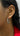 Double Diamond Line Oval Hoop Earrings - SHOPKURY.COM
