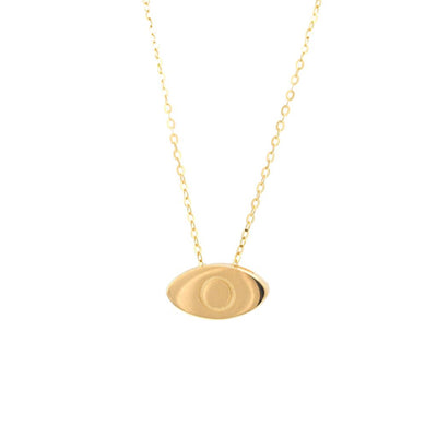 Golden Evil Eye Necklace by Kury - Available at SHOPKURY.COM. Free Shipping on orders over $200. Trusted jewelers since 1965, from San Juan, Puerto Rico.