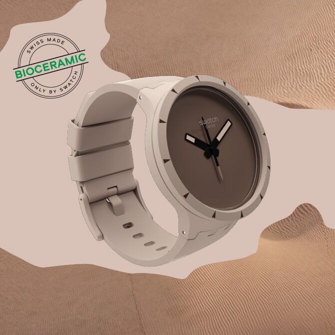 Big Bold Bioceramic Desert by Swatch - Available at SHOPKURY.COM. Free Shipping on orders over $200. Trusted jewelers since 1965, from San Juan, Puerto Rico.